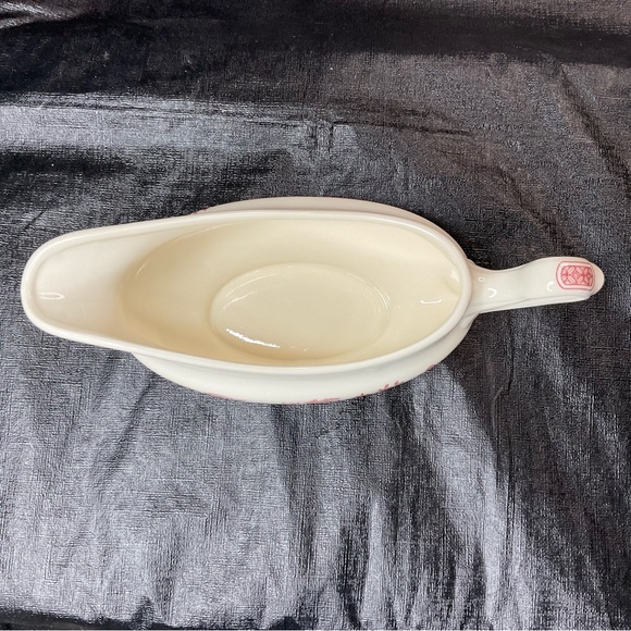 Churchill Willow Rosa Pink Gravy Boat Red - Picture 3 of 5